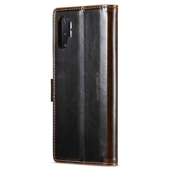 θήκη CASEME για Samsung Galaxy Note 10 Plus, Waxy Textured, καφές