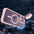 Θήκη για iPhone 15 Pro, ERBORD Impact Guard, MagSafe, ροζ