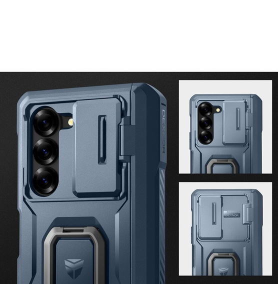 Θωρακισμένη θήκη για Samsung Galaxy Z Fold 6 5G, Dexnor Full Body S-Pen Slot, μπλε