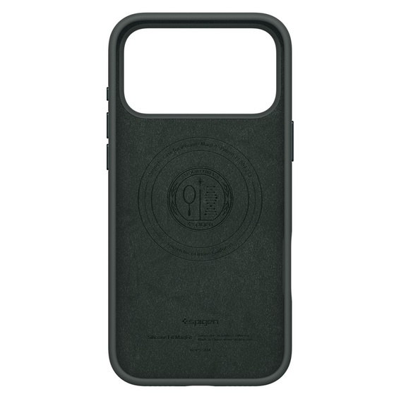 Θήκη Spigen για iPhone 17 Pro, σιλικόνη MagSafe, πράσινο της αβύσσου