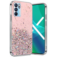 Θήκη για OPPO Reno6 5G, Glittery, ροζ