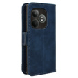 Θήκη με πτερύγιο για Realme GT 6 / 6T, Card Slot, σκούρο μπλε