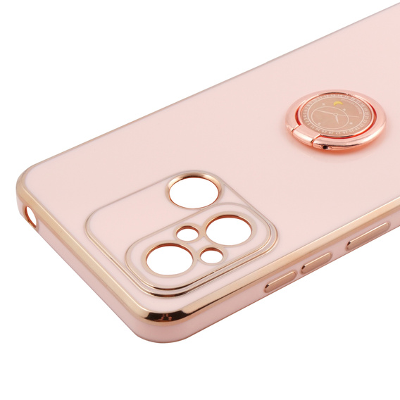 Θήκη για Xiaomi Redmi 12C, Electro Ring, ροζ rose gold