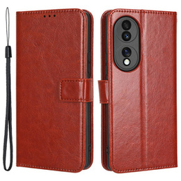Θήκη με πτερύγιο για Honor 70 5G, Crazy Horse Wallet, καφέ