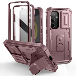 Θωρακισμένη θήκη για Samsung Galaxy S24, Dexnor Full Body (Two Frames), ροζ