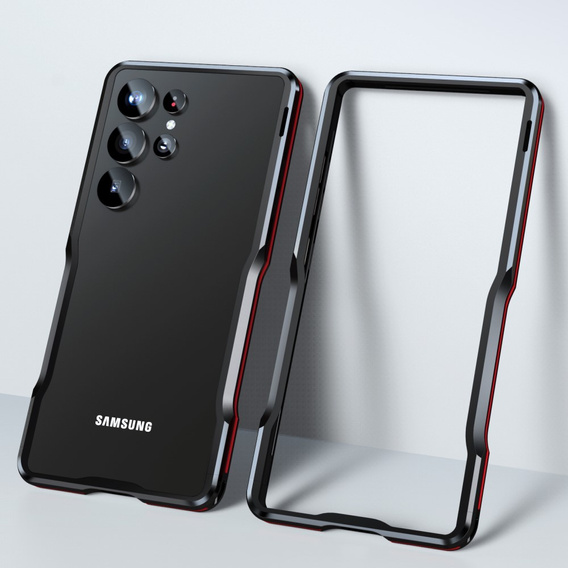 Θήκη LUPHIE για Samsung Galaxy S25 Ultra, Armor Bumper, μαύρη