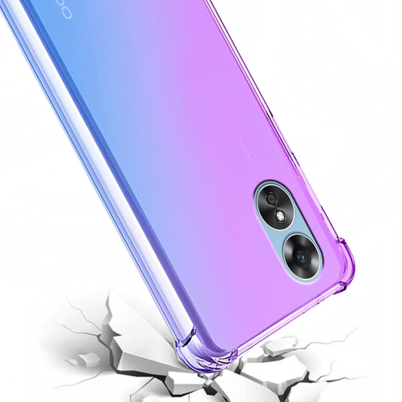 θήκη για το Oppo A17, Gradient Dropproof, Μωβ / μπλε