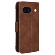 Θήκη με πτερύγιο για Google Pixel 8A, Card Slot, καφέ
