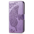Θήκη με πτερύγιο για Samsung Galaxy S25 FE, Butterfly, μωβ