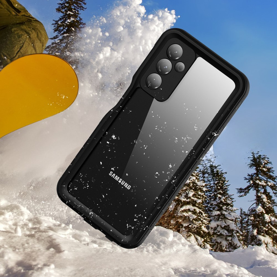 Αδιάβροχη θήκη IP68 για Samsung Galaxy A25 5G, Redpepper, μαύρη