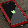 Love Mei Θήκη για Samsung Galaxy S20 FE 4G/5G, armored with glass, κόκκινη