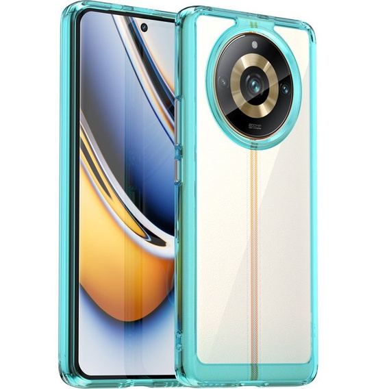 Θήκη για Realme 11 Pro 5G / 11 Pro+ 5G, Fusion Hybrid, διαφανής / μπλε