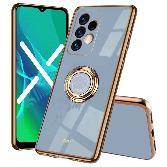 Θήκη για Samsung Galaxy A13 4G, Electro Ring, μπλε