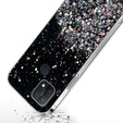 Θήκη για Oppo A15 / A15s, Glittery, μαύρη