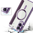 Θήκη με πτερύγιο για Samsung Galaxy S25 Edge, RFID Wallet MagSafe CamShield, μωβ