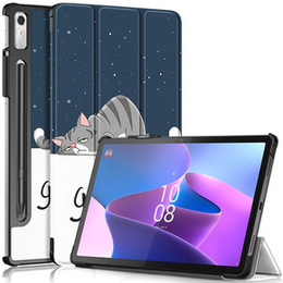 Θήκη για Lenovo Tab P11 Pro Gen 2 TB132FU TB132XU 11.2", με πτερύγιο, sleeping cat