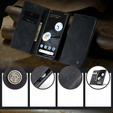 θήκη CASEME για Google Pixel 7, Leather Wallet Case, μαύρη