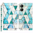 Θήκη με πτερύγιο για Xiaomi Redmi 13C / Poco C65, Wallet, Marble πράσινη
