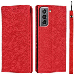 Δερμάτινη θήκη για Samsung Galaxy S22, ERBORD Grain Leather, κόκκινη