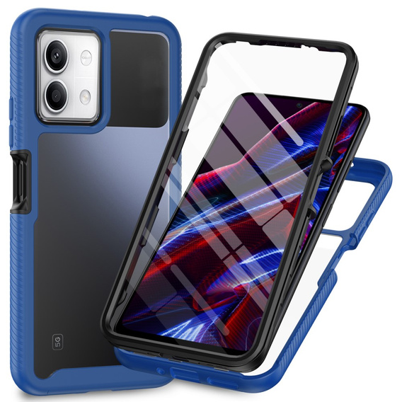 Θήκη για Xiaomi Redmi Note 13 5G, Shockproof, με μεμβράνη, μπλε