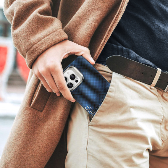 Θήκη για iPhone 15 Pro Max, Πλαίσιο Kickstand, για MagSafe, Sand Blue