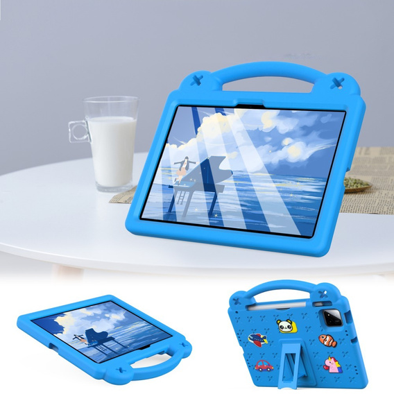 Παιδική θήκη για Xiaomi Pad 7 / 7 Pro, Cute Patterns, με βάση, μπλε