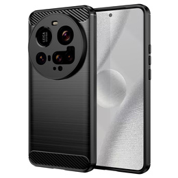 Θήκη για Xiaomi 15 Ultra, Carbon, μαύρη
