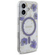 Θήκη GUESS HC MagSafe Resin Flowers and Glitter για iPhone 16