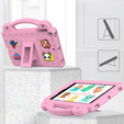 Παιδική θήκη για iPad mini 7.9" 2019/2015/2014/2013/2012 (5/4/3/2/1 gen.), Cute Patterns, με βάση, ροζ