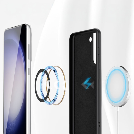 Θήκη για Samsung Galaxy S23 FE, Silicone MagSafe, μαύρη