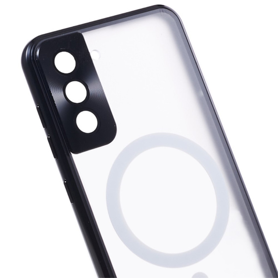 Μαγνητική θήκη MagSafe Dual Glass για Samsung Galaxy S21+ Plus, μαύρη