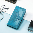 Θήκη με πτερύγιο για Realme C61, Mandala, μπλε