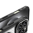 Θήκη για iPhone 16 Pro, Fusion Hybrid Carbon, για MagSafe, μαύρη
