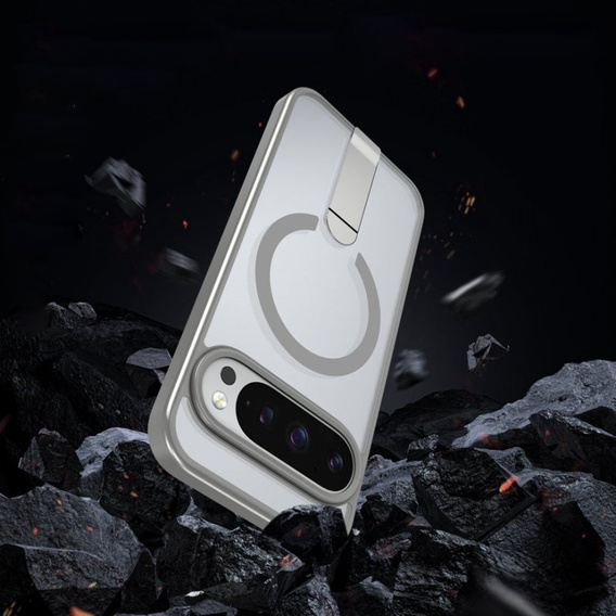 Υβριδική θήκη Fusion για Google Pixel 10 Pro XL, για MagSafe, με βάση, γκρι
