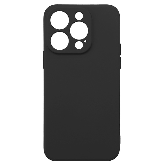 Θήκη για iPhone 15 Pro Max, Silicone Lite, μαύρη