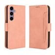 Θήκη με πτερύγιο για Samsung Galaxy S25 FE, Card Slot, ροζ