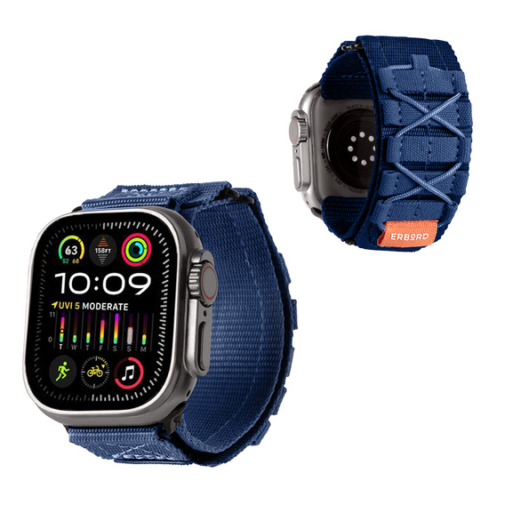 ERBORD Runner Nylon Strap για Apple Watch 1/2/3/4/5/6/7/8/9/SE/ULTRA/ULTRA 2 42/44/45/49MM