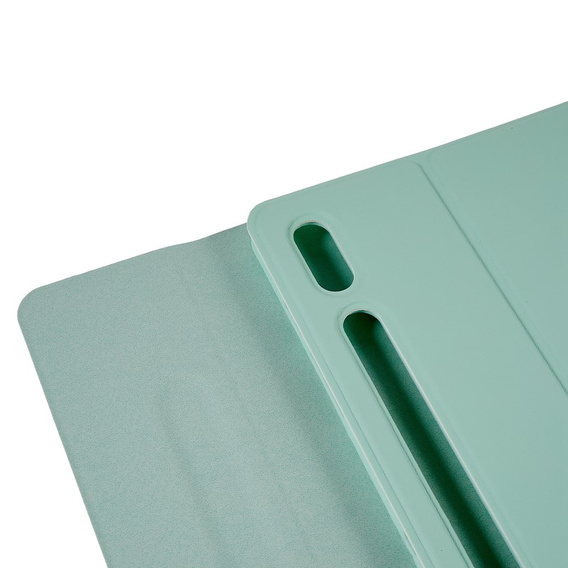 Θήκη + πληκτρολόγιο Galaxy Tab S7+ Plus / S8+ Plus /S7 FE T730 T733, Pen Slot, μέντας