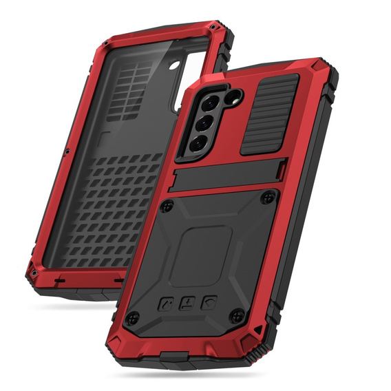 Θήκη για Samsung Galaxy S21 FE, R-JUST, θωρακισμένη, κόκκινη
