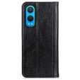 θήκη με πτερύγιο για OnePlus Nord CE4 Lite, Split Leather, μαύρη