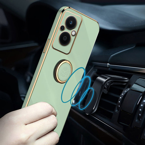 Θήκη για Oppo Reno7 Lite, Electro Ring, μέντας