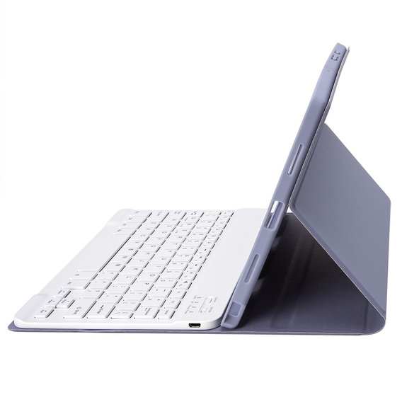 Θήκη + πληκτρολόγιο Samsung Galaxy Tab S6 Lite P610/P615 / S6 Lite 2022 10.4, Pen Slot, μωβ