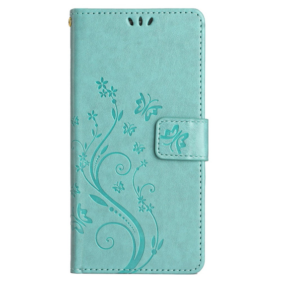 Θήκη με πτερύγιο για Xiaomi Redmi Note 13 Pro+, Butterfly, γαλάζια