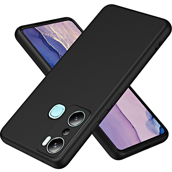 Θήκη για Infinix Hot 20i, Silicone Lite, μαύρη