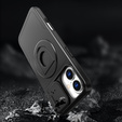 Θήκη για iPhone 16, Military Magnet, για MagSafe, μαύρη