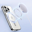 Θήκη για iPhone 14 Pro, Electro MagSafe, ασημένια + Γυαλί για την οθόνη