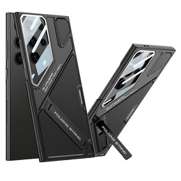 Θήκη για Samsung Galaxy S25 Ultra, GKK Leather, μαύρη
