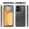 Θήκη για Xiaomi Redmi 13C, Shockproof, με μεμβράνη, διαφανής