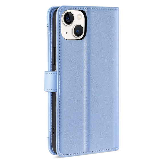 Θήκη με πτερύγιο για iPhone 14, Wallet Zipper Pocket, μπλε