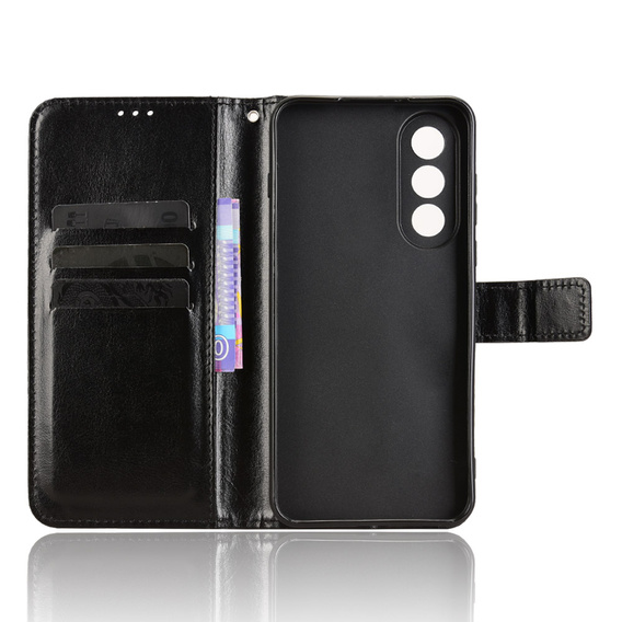 Θήκη με πτερύγιο για OnePlus Nord 5, Crazy Horse Wallet, μαύρη